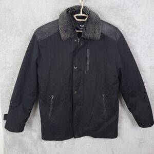 Armani Exchange 3 In 1 Jacket Men Black 2XL Snap Full Zip Collar Bomber Jacket